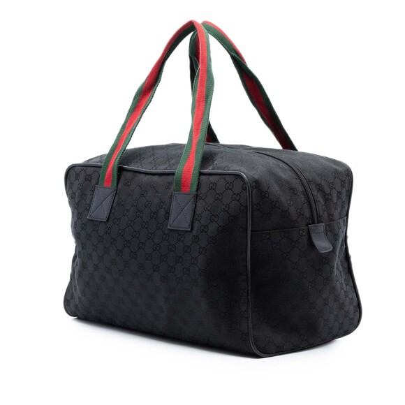 Pre-Loved Gucci GG Canvas Web Travel Bag